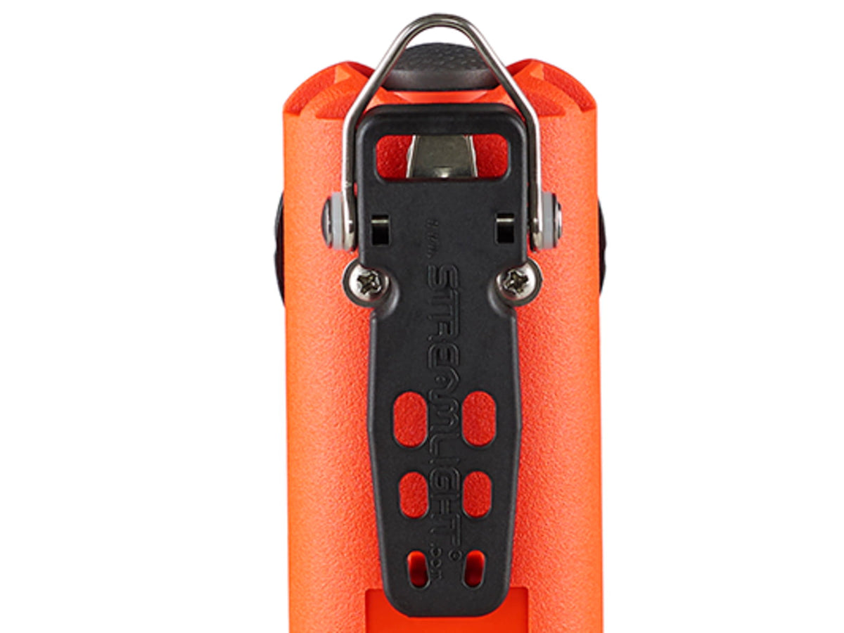 Streamlight Survivor X Safety-Rated Firefighters Right-Angle LED Flashlight Lithium Ion 120V/100V AC/12V DC White 250 Lumens Orange