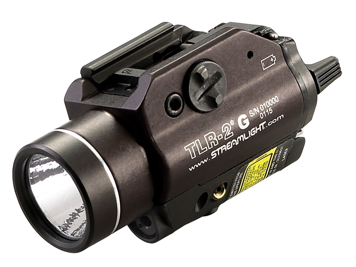 Streamlight TLR-2G LED Rail-Mounted Tactical Light CR123A Green/White 300 Lumens Black 69250