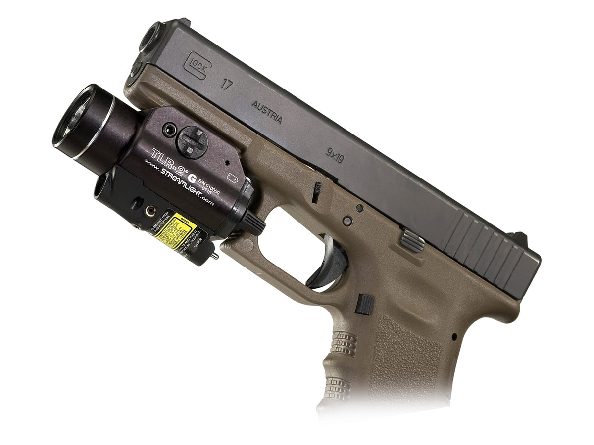 Streamlight TLR-2G LED Rail-Mounted Tactical Light CR123A Green/White 300 Lumens Black 69250