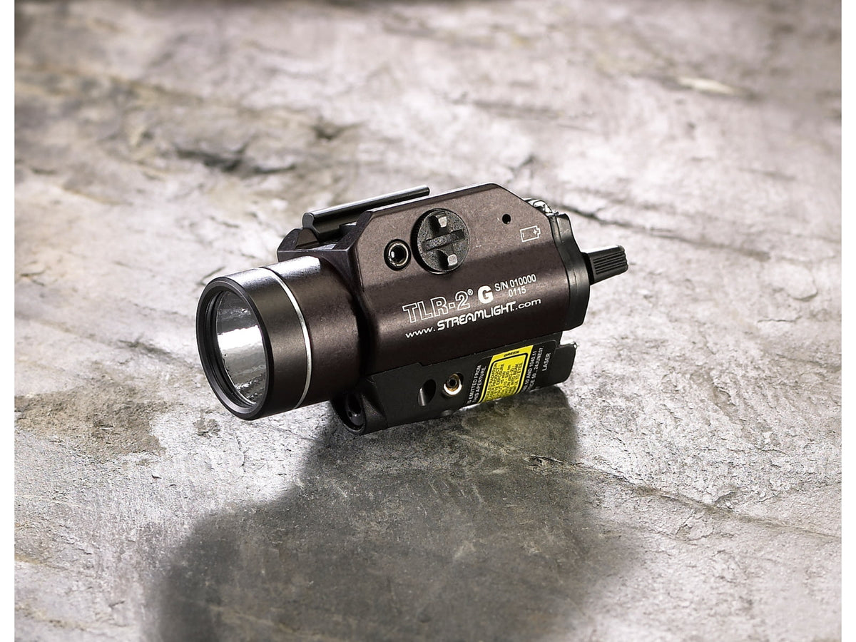 Streamlight TLR-2G LED Rail-Mounted Tactical Light CR123A Green/White 300 Lumens Black 69250