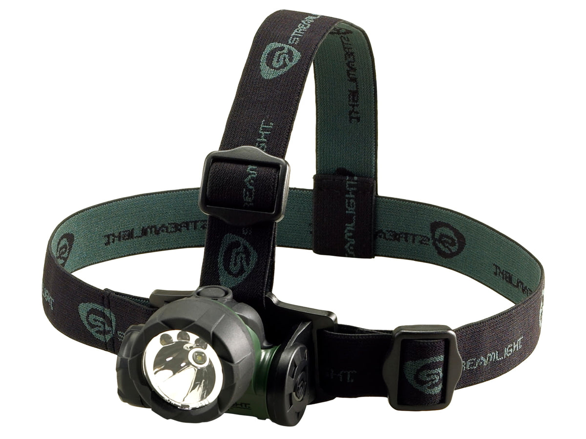 Streamlight Trident LED Headlamp AAA Green/White 6-80 Lumens Green 61051