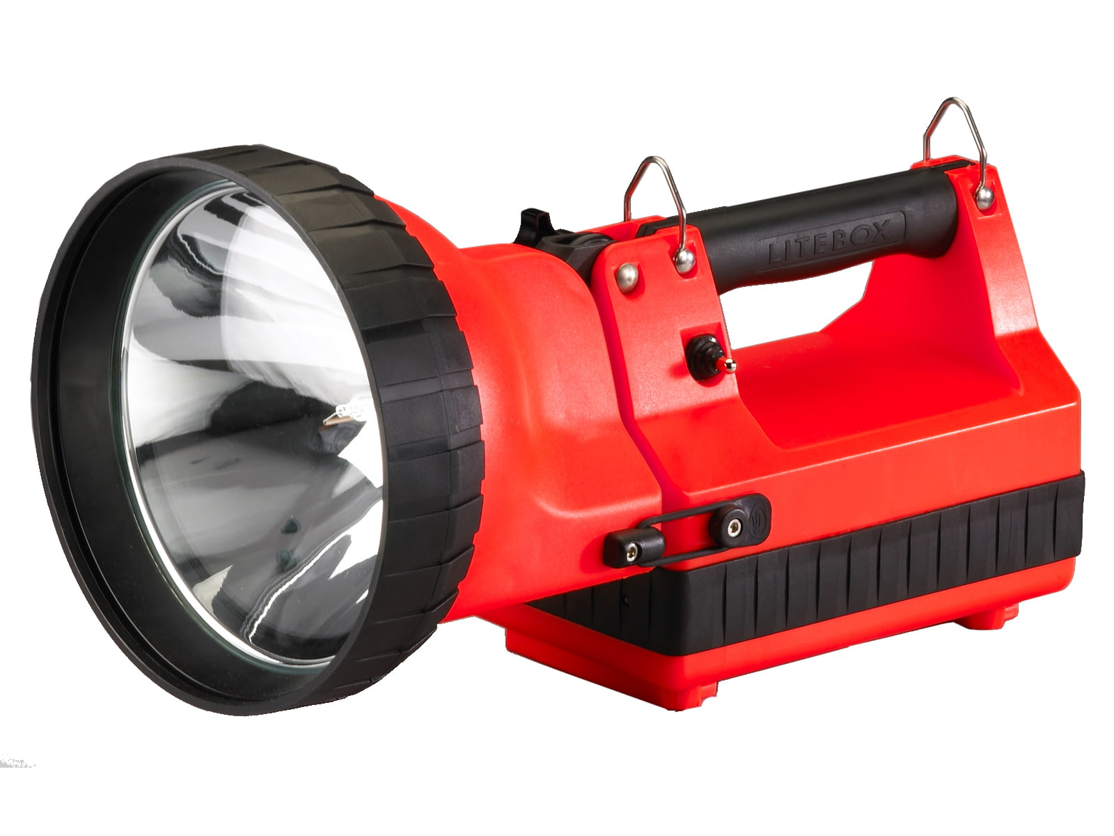 Streamlight H.I.D. LiteBox Searchlight - Rechargeable High Intensity Discharge Flashlight Orange w/ 120V AC / 12V DC Charging System
