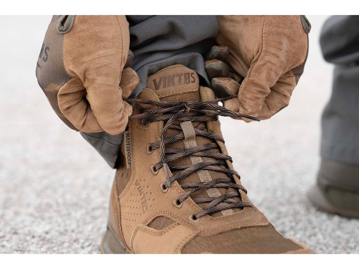 Strike Industries Shoe Laces w/ Lace-Lock Black & FDE 59.1" & 78.7" SI-NSL