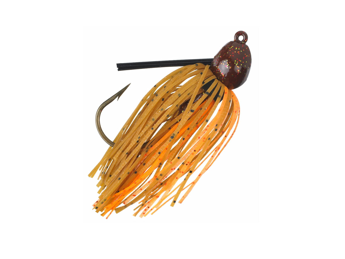 Strike King Bitsy Bug Mini Jig Fishing Lure Casting Jig Pumpkin Craw 3/16oz BBJ316-20A BBJ316-20