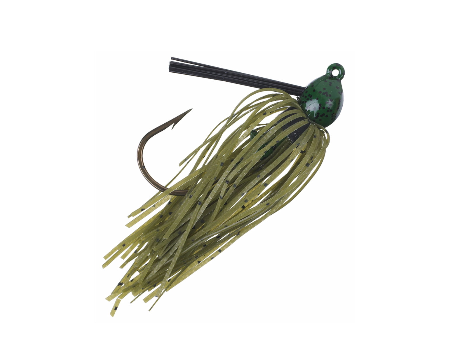 Strike King Bitsy Bug Mini Jig Fishing Lure Casting Jig Watermelon Seed w/ Chartreuse Tail 1/4oz BBJ14-17 BBJ14-17