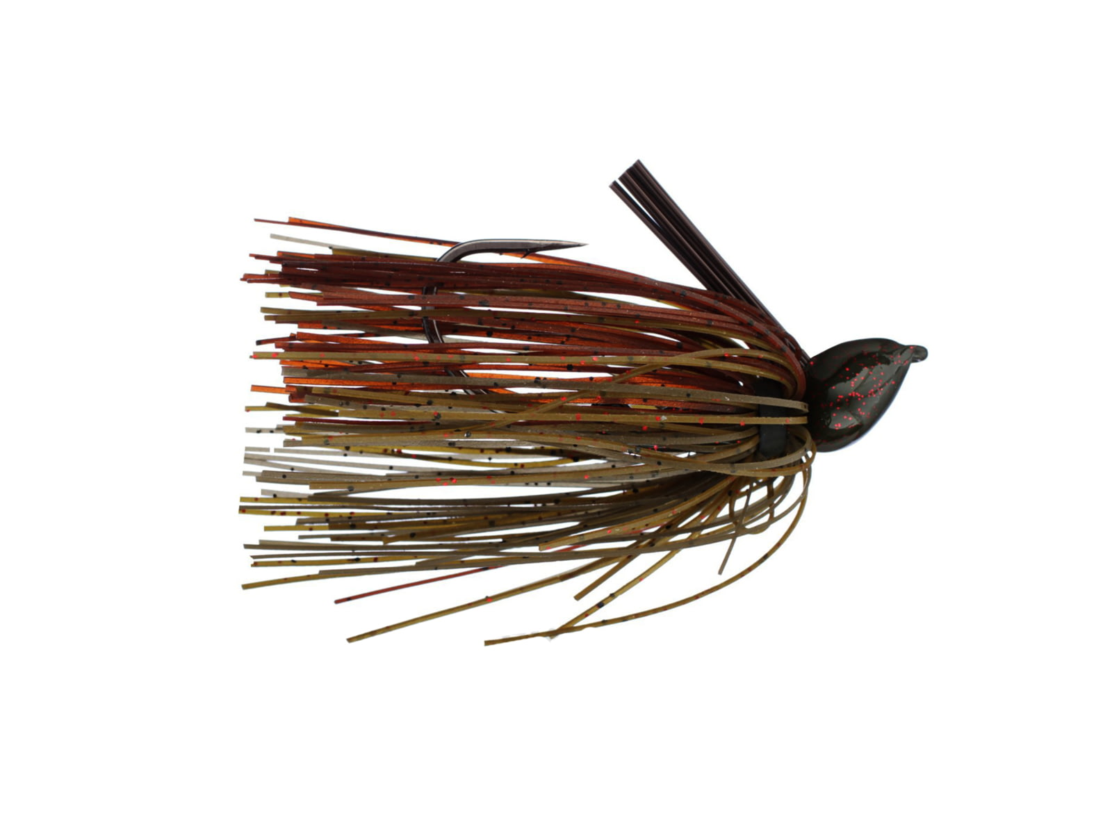 Strike King Tour Grade Football Jig Fishing Lure Skirted Football Jig Green Pumpkin 3/8oz
