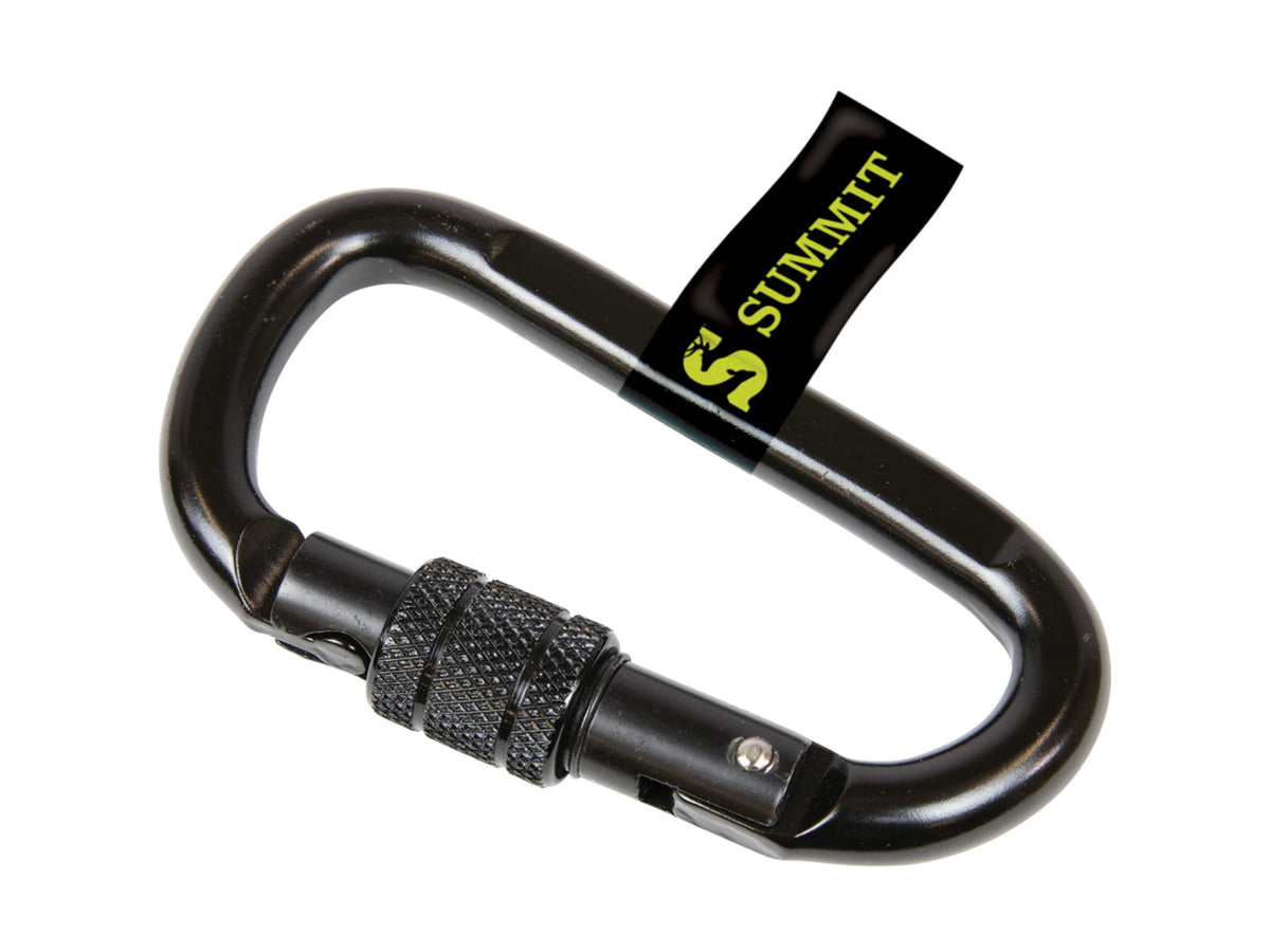 Summit Treestands Locking Carabiner 1 Pack Black SU83125
