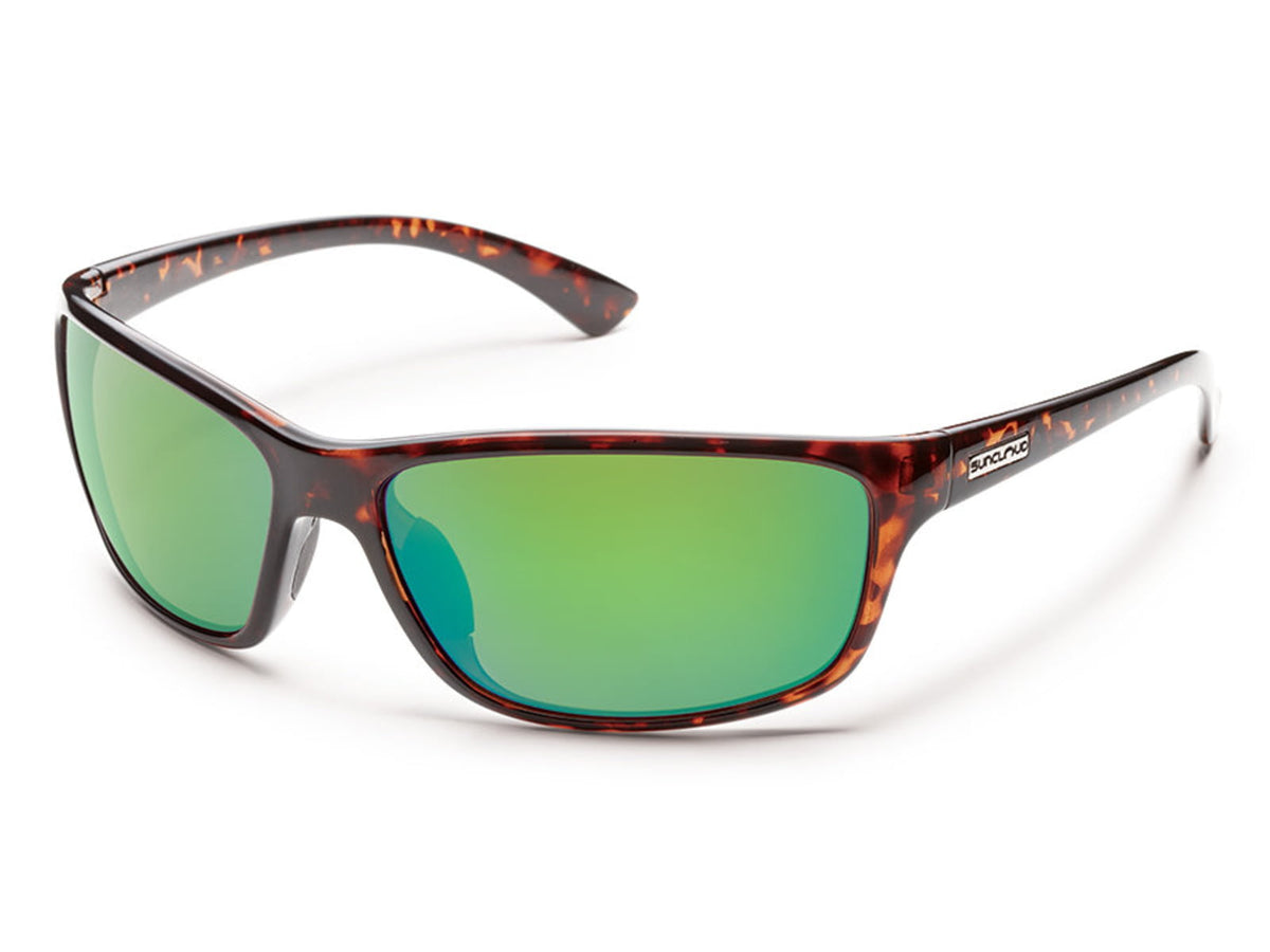 Suncloud Sentry Sunglasses-Tortoise-Polarized Green Mirror