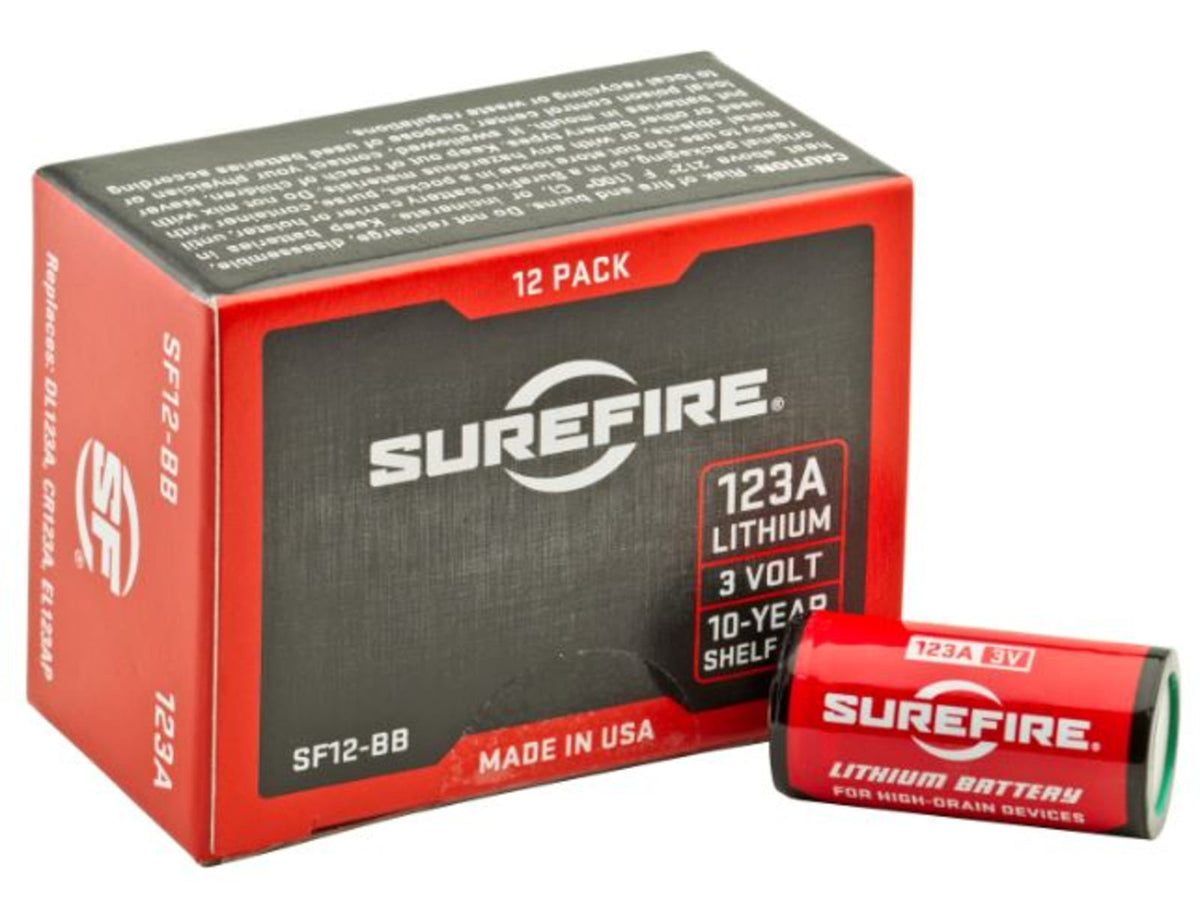 SureFire 123A 3 Volt Lithium Battery Box