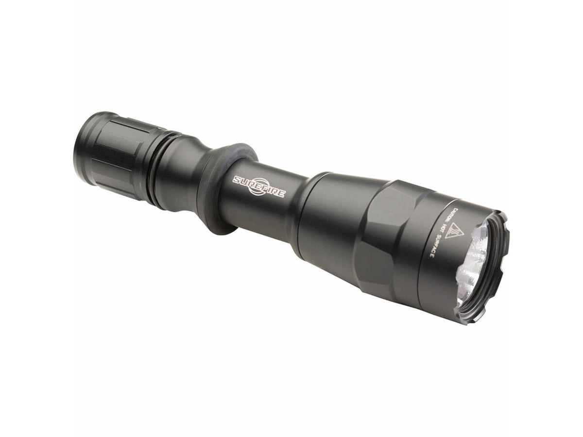 SureFire Dual Fuel LED Combat Flashlight w/Grip Ring Black P1RZ-B-DFT