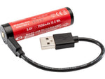 SureFire Micro USB Lithium Ion Protected 18650 Batterys SF18650B