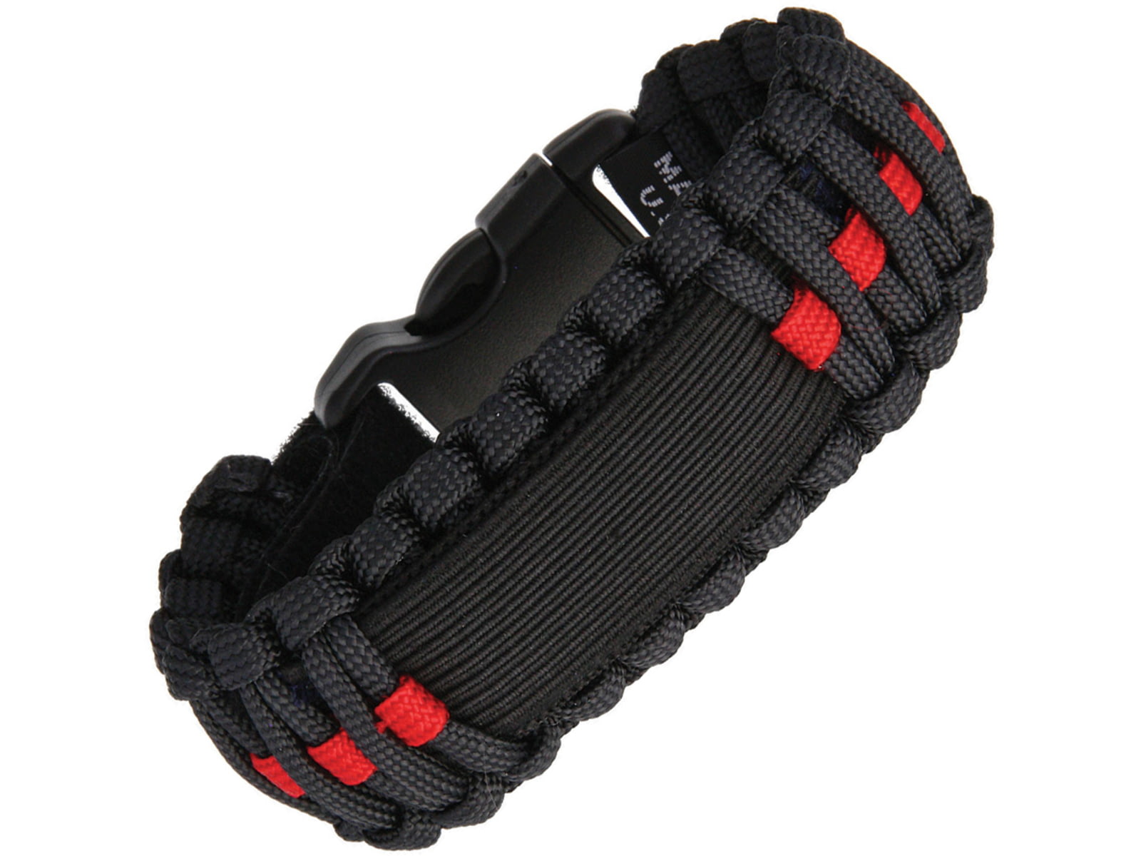 Survco Tactical Para Cord Watch Band Red Line Construction 550 Paracord WATCH BAND RED LINE