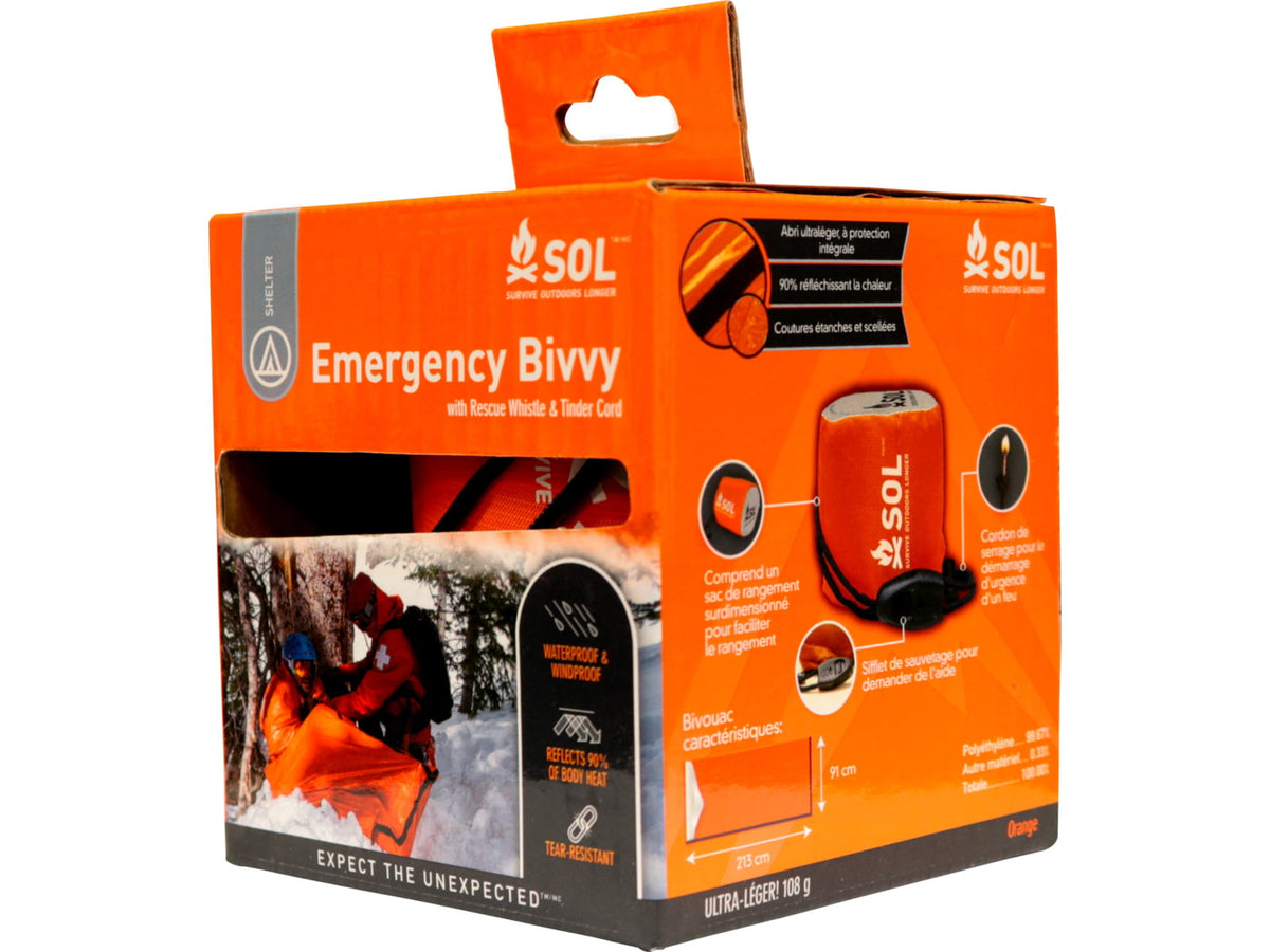 Survive Outdoors Longer Emergency Bivvy with Rescue Whistle