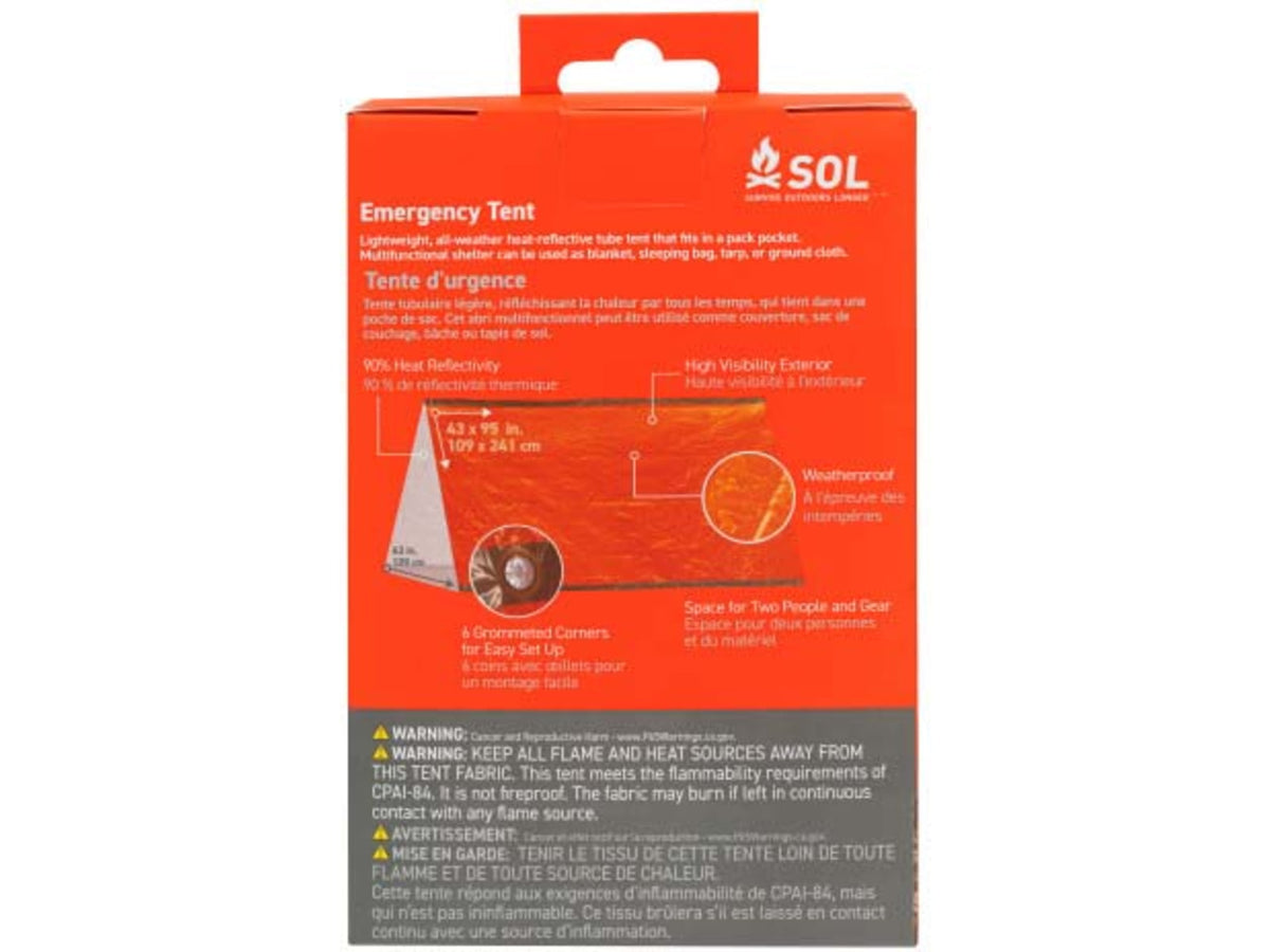 Survive Outdoors Longer Emergency Tent Orange 0140-1226