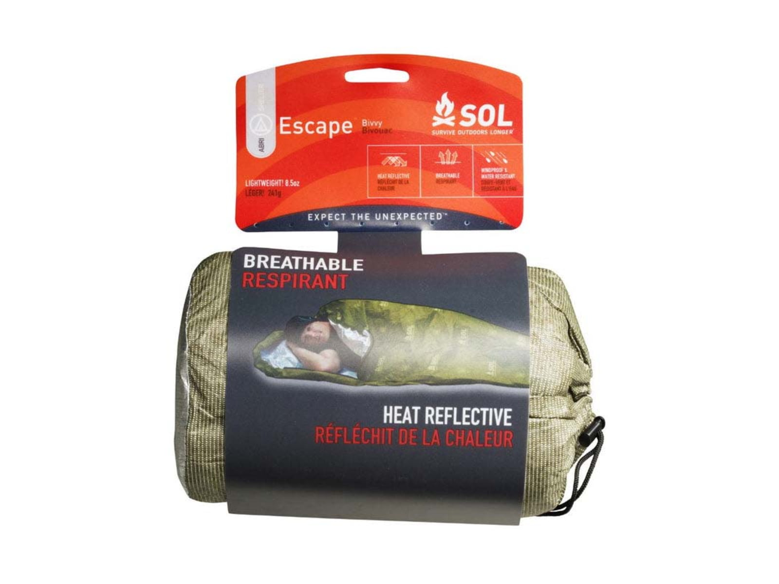 Survive Outdoors Longer Escape Bivvy With Hood Green