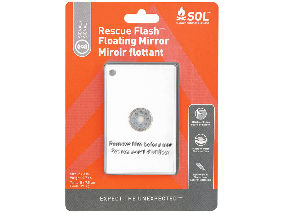 Survive Outdoors Longer Rescue Flash Floating Mirror White