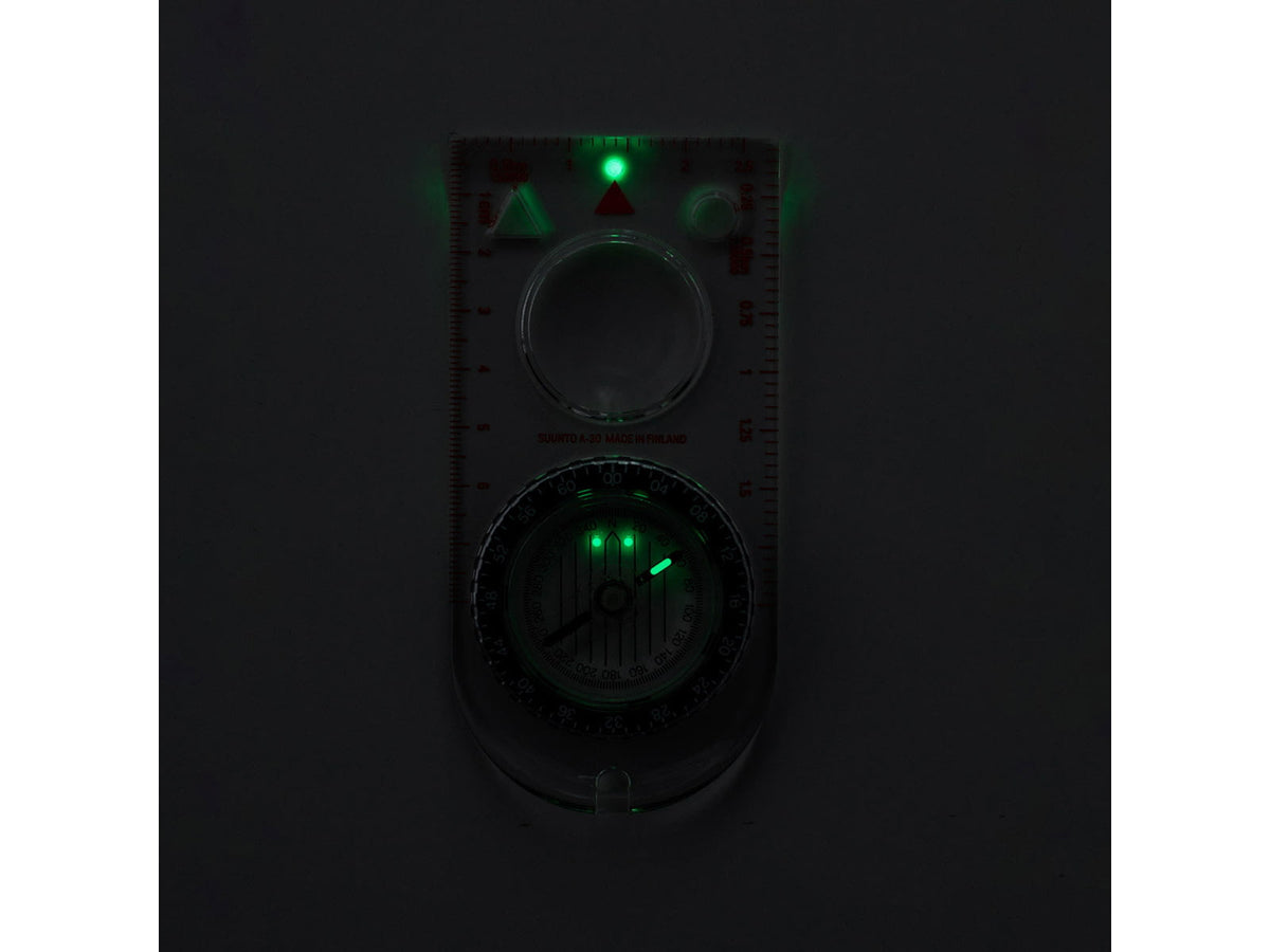 Suunto A-30 NH Metric Compass For Hiking And Orienteering White One Size