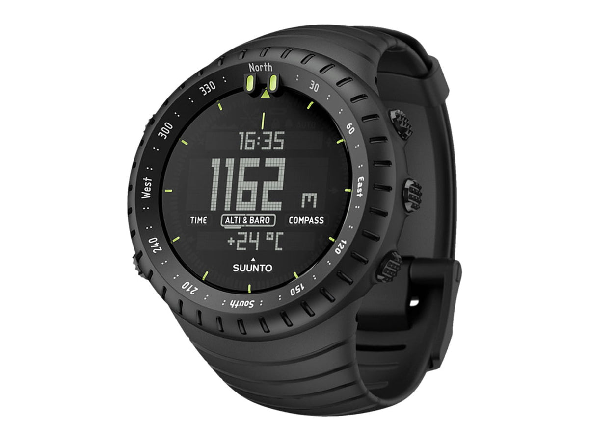 Suunto Core Unisex Watch w/ Altimeter&Compass 49.5mm Case Diameter Aluminum Bezel Black Composite Strap One Size
