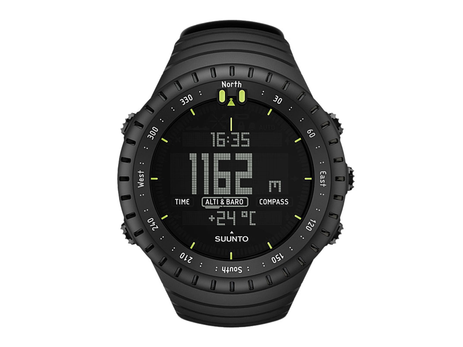 Suunto Core Unisex Watch w/ Altimeter&Compass 49.5mm Case Diameter Aluminum Bezel Black Composite Strap One Size