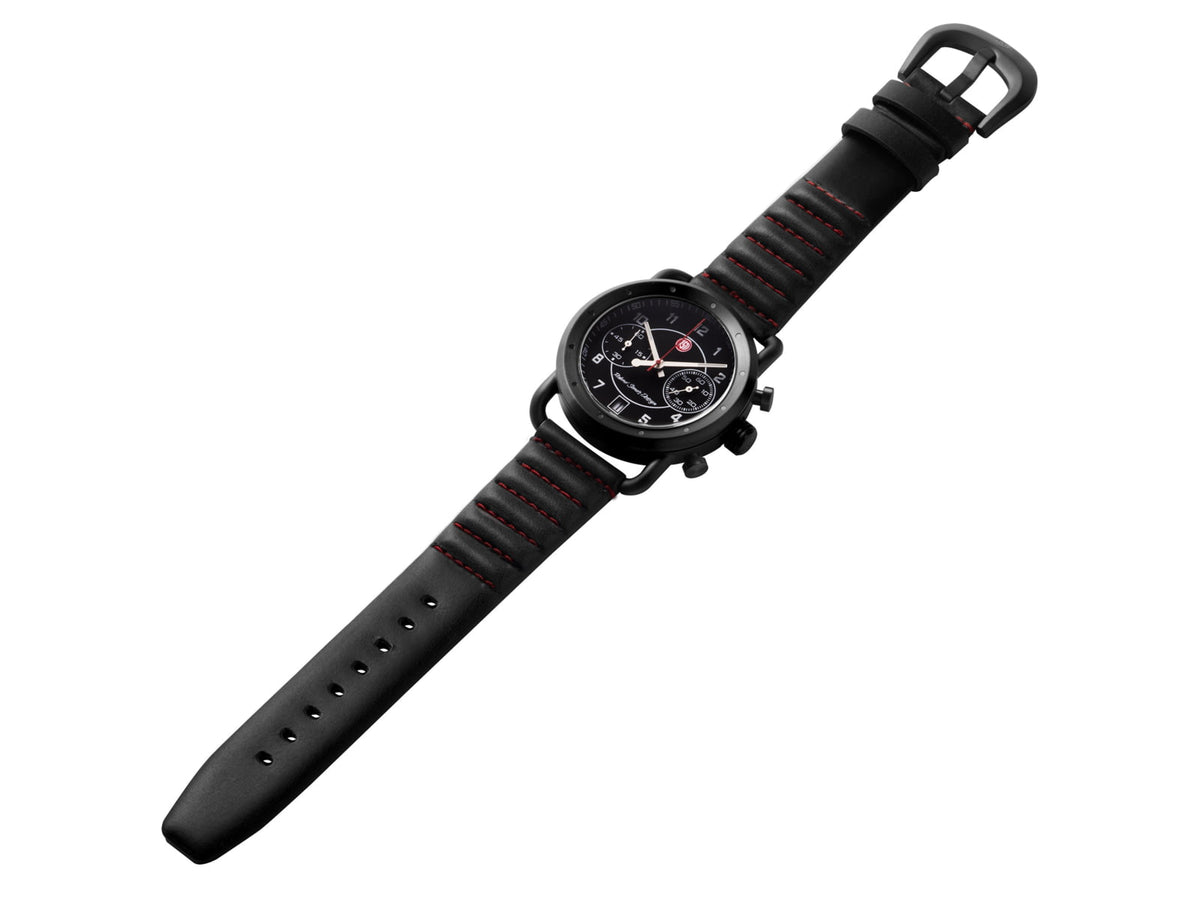 Szanto Icon Roland Sands Chrono Watches Black Dial Black Strap Black One Size IC RS 2252