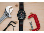 Szanto Icon Roland Sands Chrono Watches Black Dial Black Strap Black One Size IC RS 2252