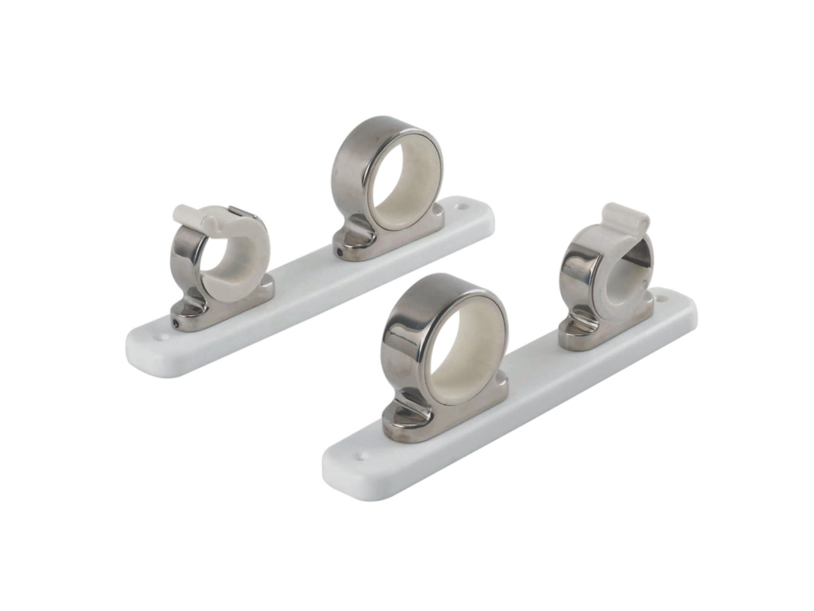 TACO Marine 2-Rod Hanger w/Poly Rack - Polished Stainless Steel F16-2751-1