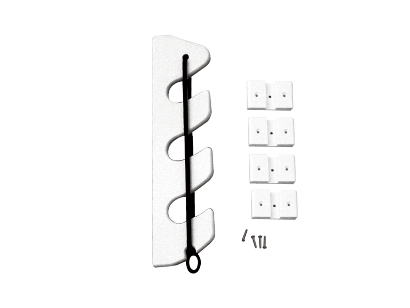 TACO Marine 3-Rod Poly Bungee Rod Holder Rack - White P03-133W