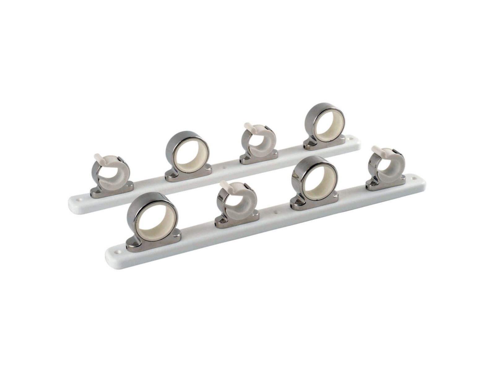 TACO Marine 4-Rod Hanger w/Poly Rack - Polished Stainless Steel F16-2752-1