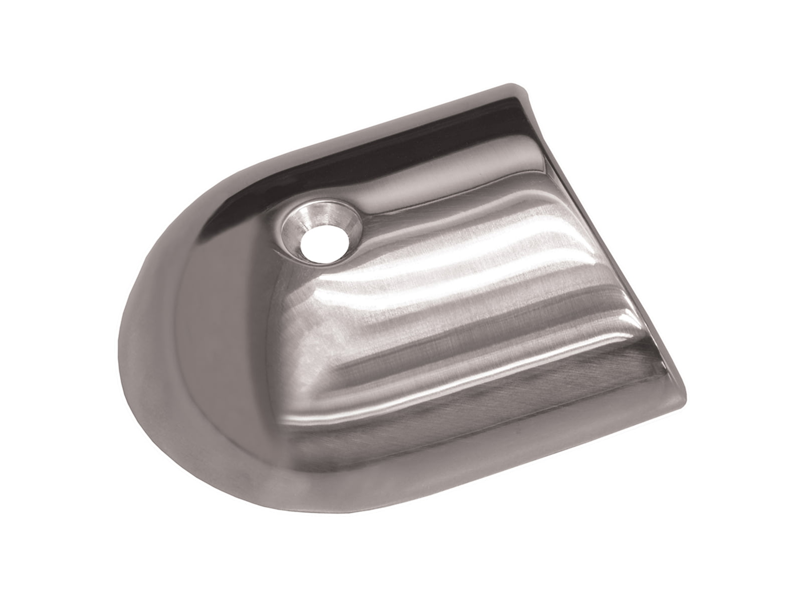 TACO Marine Stainless Steel 2-19/64'' Rub Rail End Cap Polished F16-0091