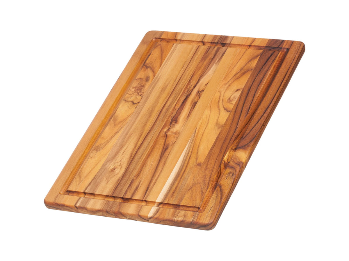Teak Haus Essential Cutting Board w/ Juice Canal 16in x 11in x 0.55in 2lb Teakwood 405