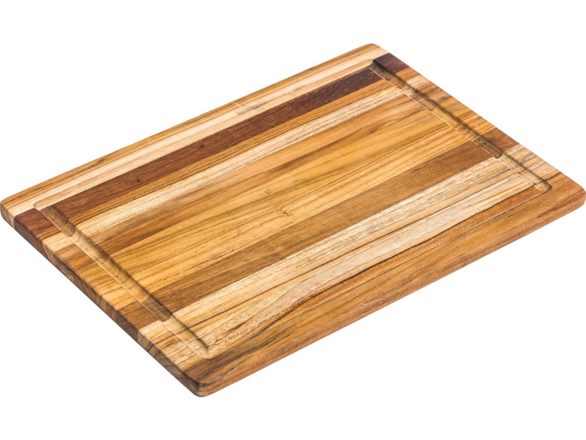 Teak Haus Essential Cutting Board w/ Juice Canal 16in x 11in x 0.55in 2lb Teakwood 405