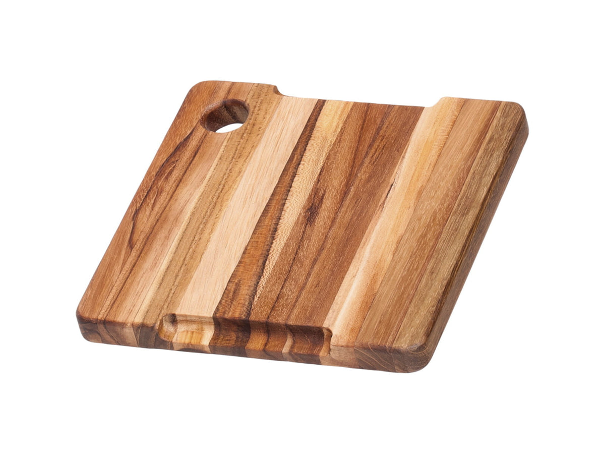 Teak Haus Marine Bar Board w/ Juice Canal 8in x 8in x 0.75in 3lb 513