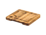 Teak Haus Marine Bar Board w/ Juice Canal 8in x 8in x 0.75in 3lb 513