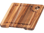 Teak Haus Marine Bar Board w/ Juice Canal 8in x 8in x 0.75in 3lb 513
