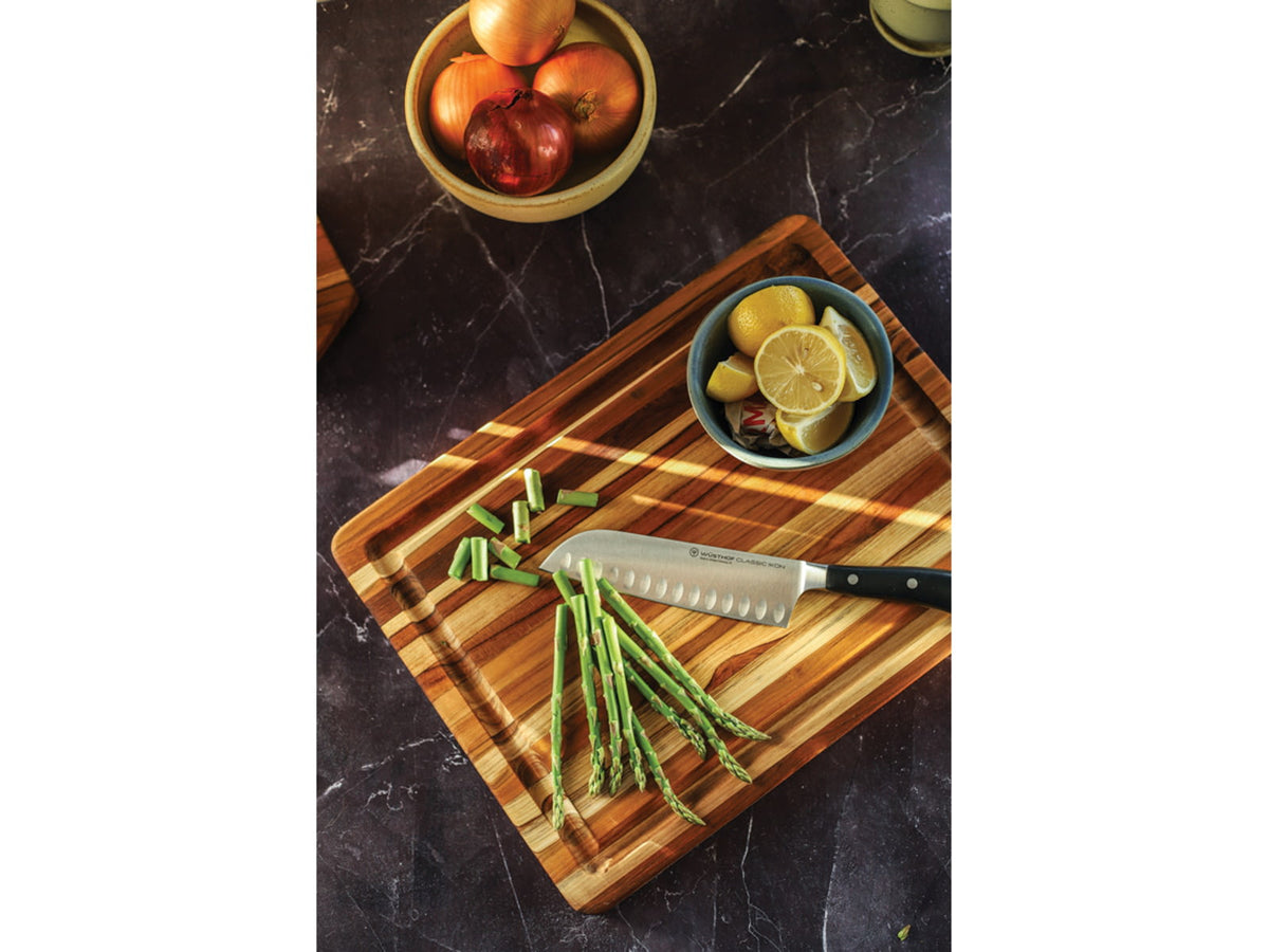 Teak Haus Traditional Carving Board 16in x 12in x 1.5in 10lb 105