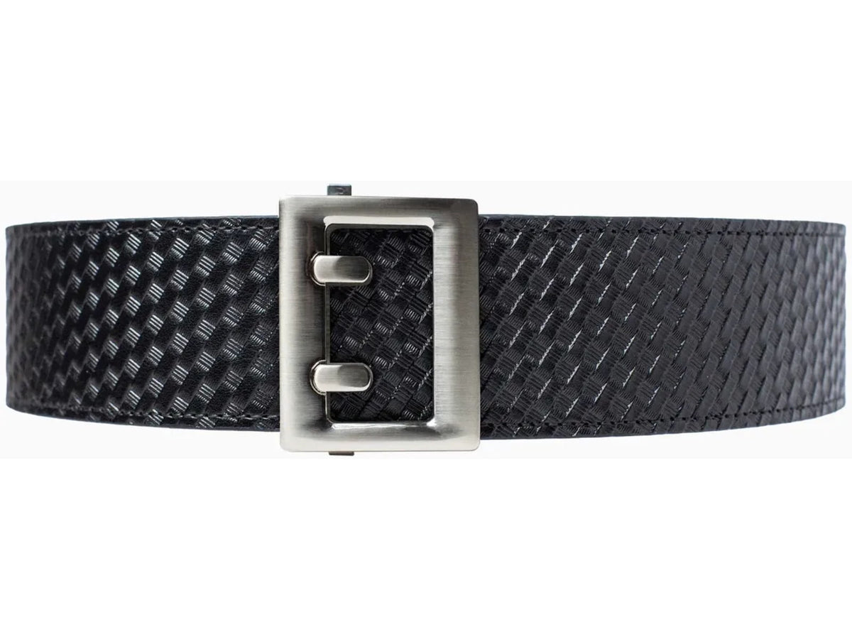 Team Nexbelt Basket Weave Duty Ratchet Men's Belt Nickel Buckle 2.25in Black PCS1824