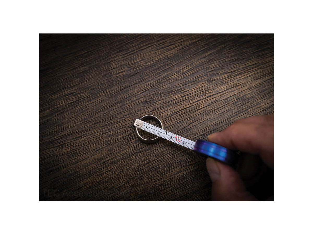 TEC Accessories Keychain Measuring Tape Blue