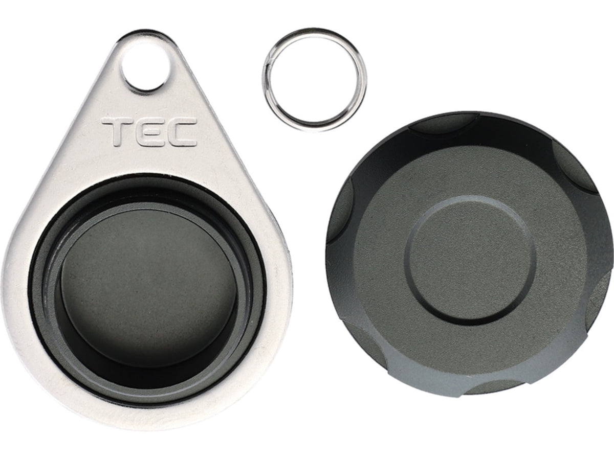 TEC Accessories Micro Vault Container 1.25in Diameter Aluminum Gray MCV-001-GRY