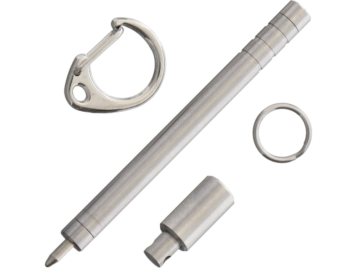 TEC Accessories PicoPen Stainless Steel Pen w/Attachment Rings PP003G-C