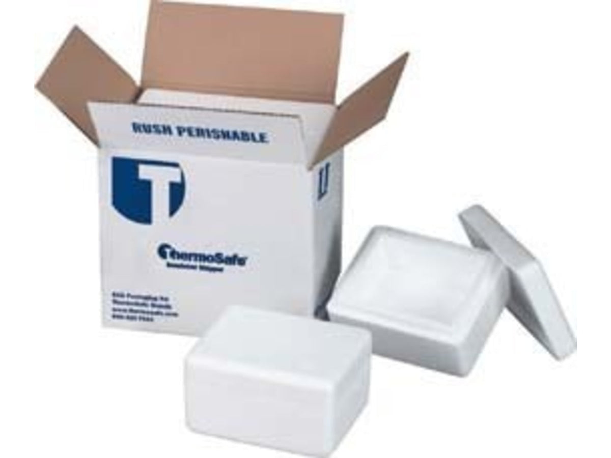 Tegrant Thermosafe ThermoSafe Thick and Thin Wall Insulated Shippers Expanded Polystyrene ThermoSafe Brands 452 Thick Wall Foam Only
