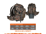 Terrain Twin Mesa Backpack/Daypack Black/Mossy Oak Break-Up Country 1853 cubic ines 18924