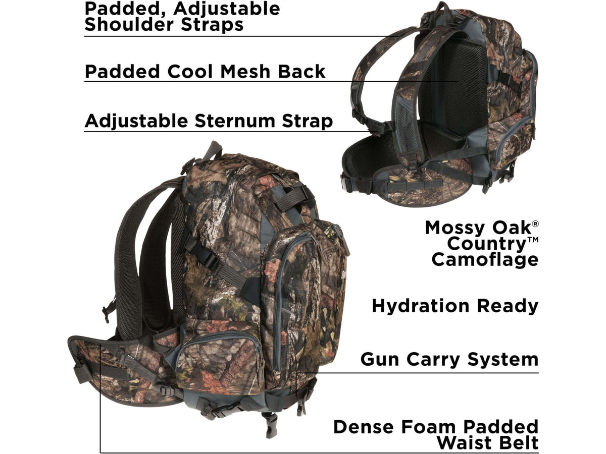 Terrain Twin Mesa Backpack/Daypack Black/Mossy Oak Break-Up Country 1853 cubic ines 18924