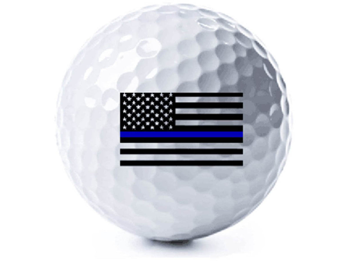 Thin Blue Line American Flag Golf Balls 3 Pk TBL-AM-GB