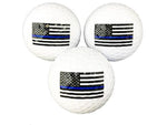 Thin Blue Line American Flag Golf Balls 3 Pk TBL-AM-GB