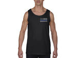 Thin Blue Line Tank - Flag Black - MEN-TANK-TBL-SMALL-LOGO-BLACK-MEDIUM