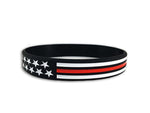Thin Blue Line Thin Red Line American Flag Bracelet 8in TRL-AM-BR-8