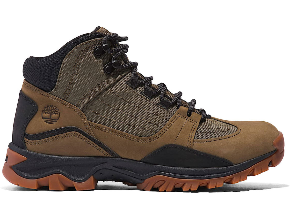 Timberland Mt. Maddsen Mid Lace Up Hiking Boots - Men's Olive Nubuck 11.5 US