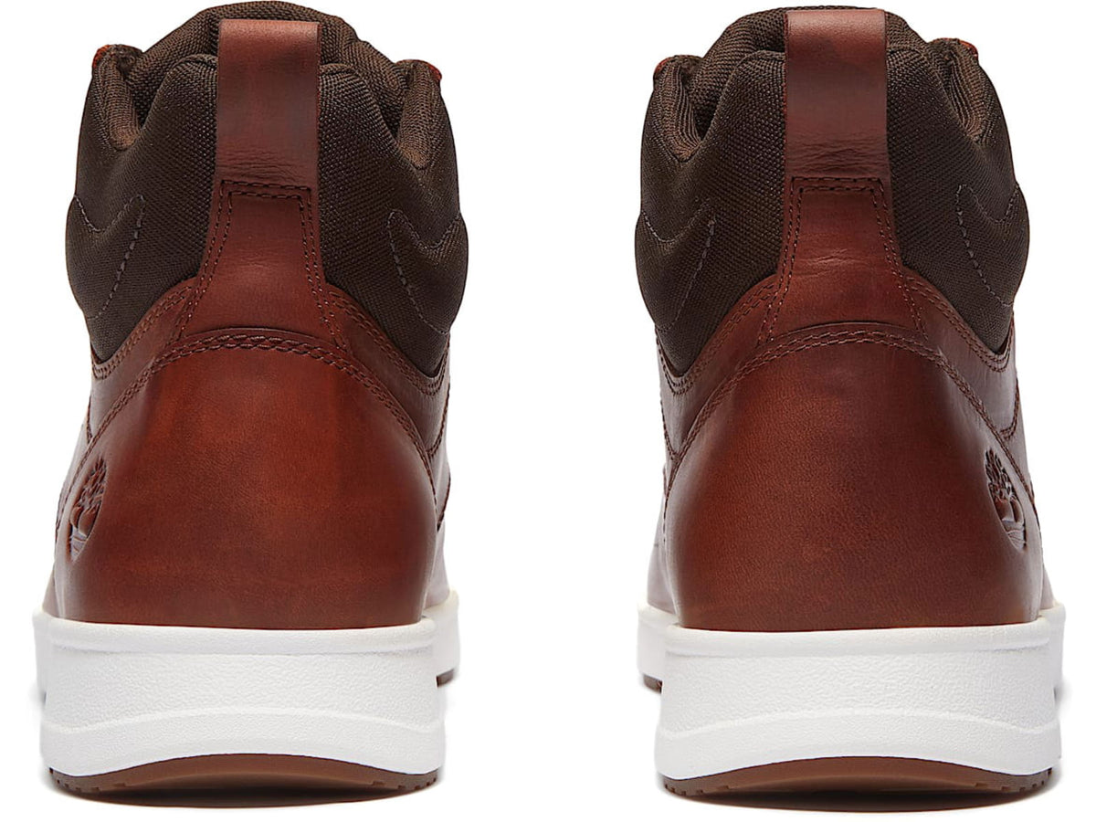 Timberland Parker Street Full Grain Mid Lace Up Sneakers - Men's Rust 9 US