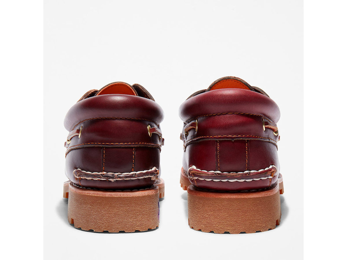 Timberland Authentics 3 Eye Classic Lug - Men's Burgundy Pull Up Medium