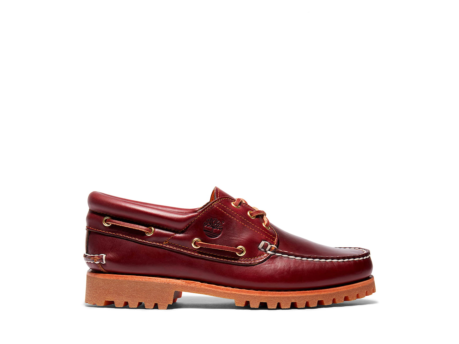 Timberland Authentics 3 Eye Classic Lug - Men's Burgundy Pull Up Medium